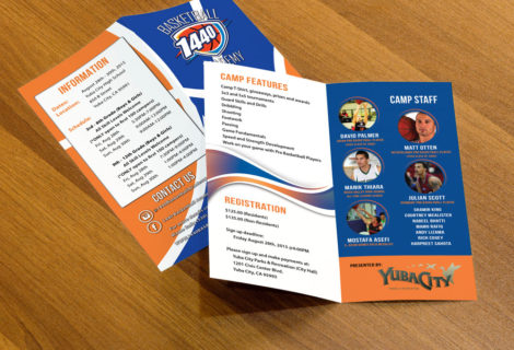 1440 Basketball – Bifold Brochure